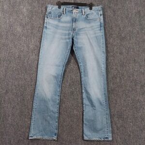 GAP Jeans Mens 34x34 Blue Boot Cut Denim Stretch GAP For Good Cowboy Rodeo